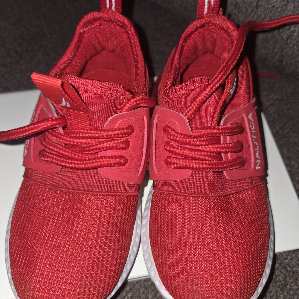 Nautica Kids Bright Red Sneakers